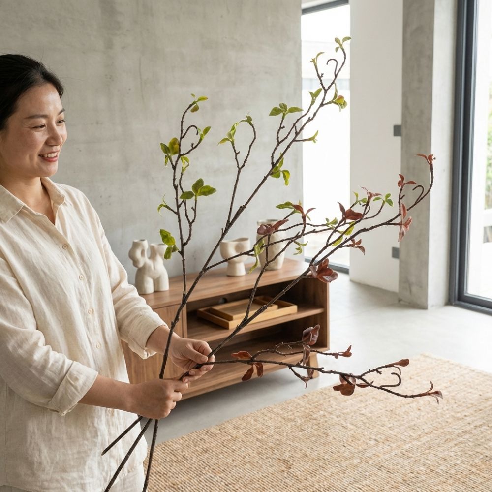 Branch Curly Willow - Real Touch Artificial Willow Deadwood Vase