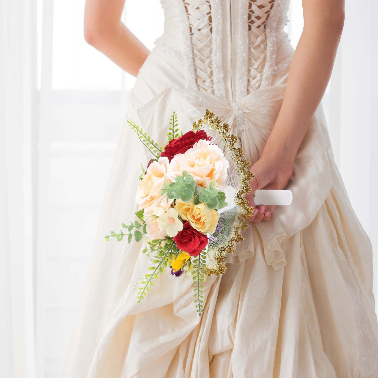 1Set Bridal Bouquet Holder Sem - Bouquet Holder Foam ulasan dan harga