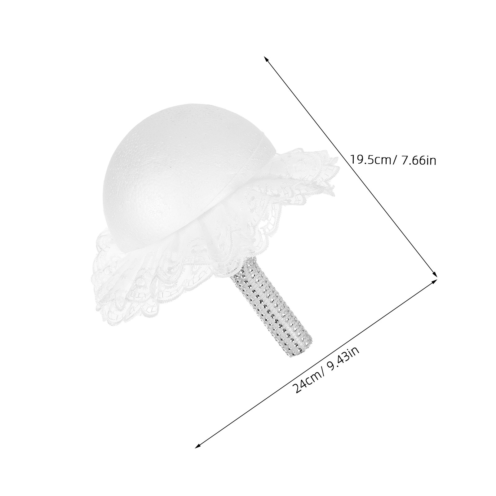 DIY Bridal Bouquet Handle with - Bouquet Holder Foam ulasan dan harga