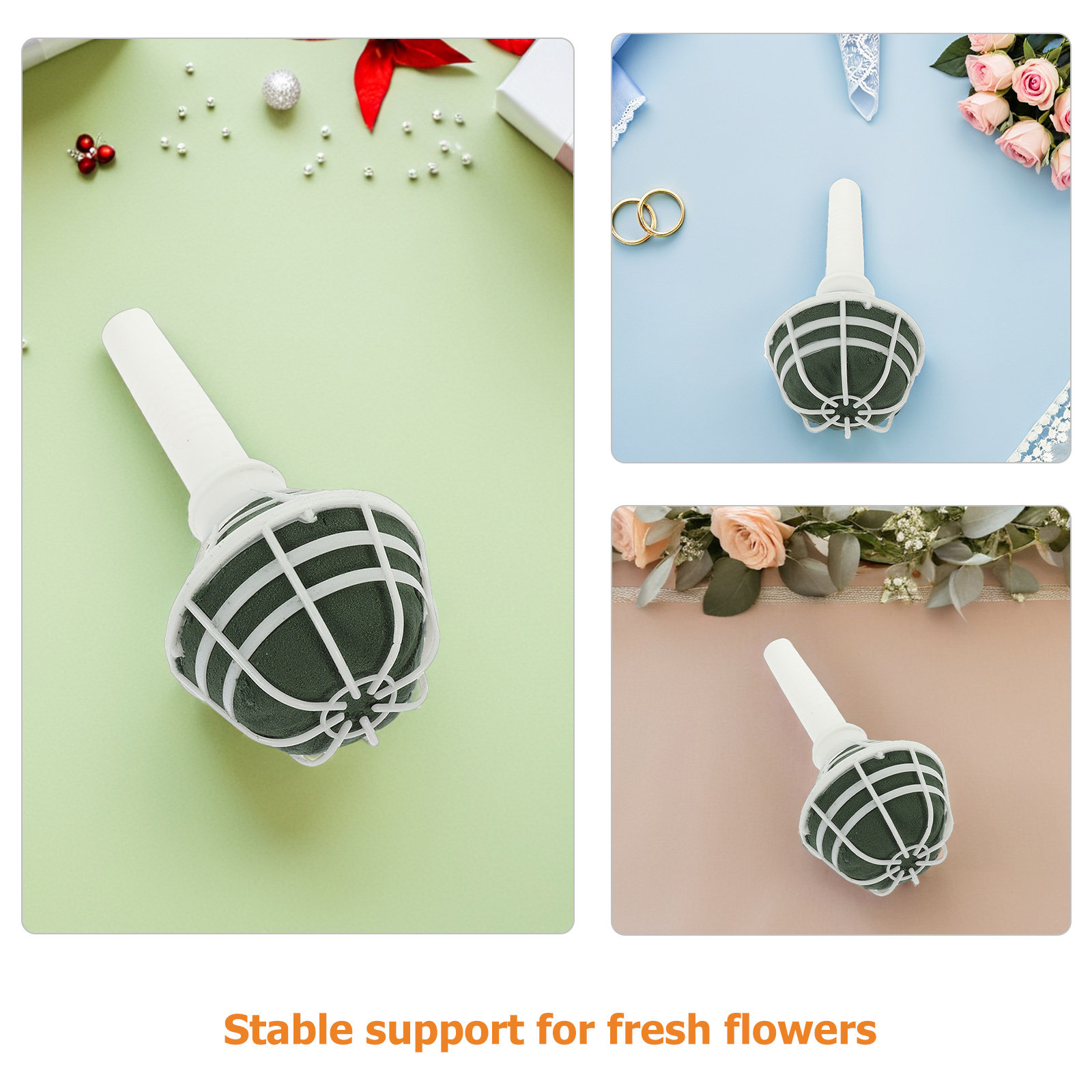 18Pcs Bride Bouquet Holder Flo - Bouquet Holder Foam ulasan dan harga