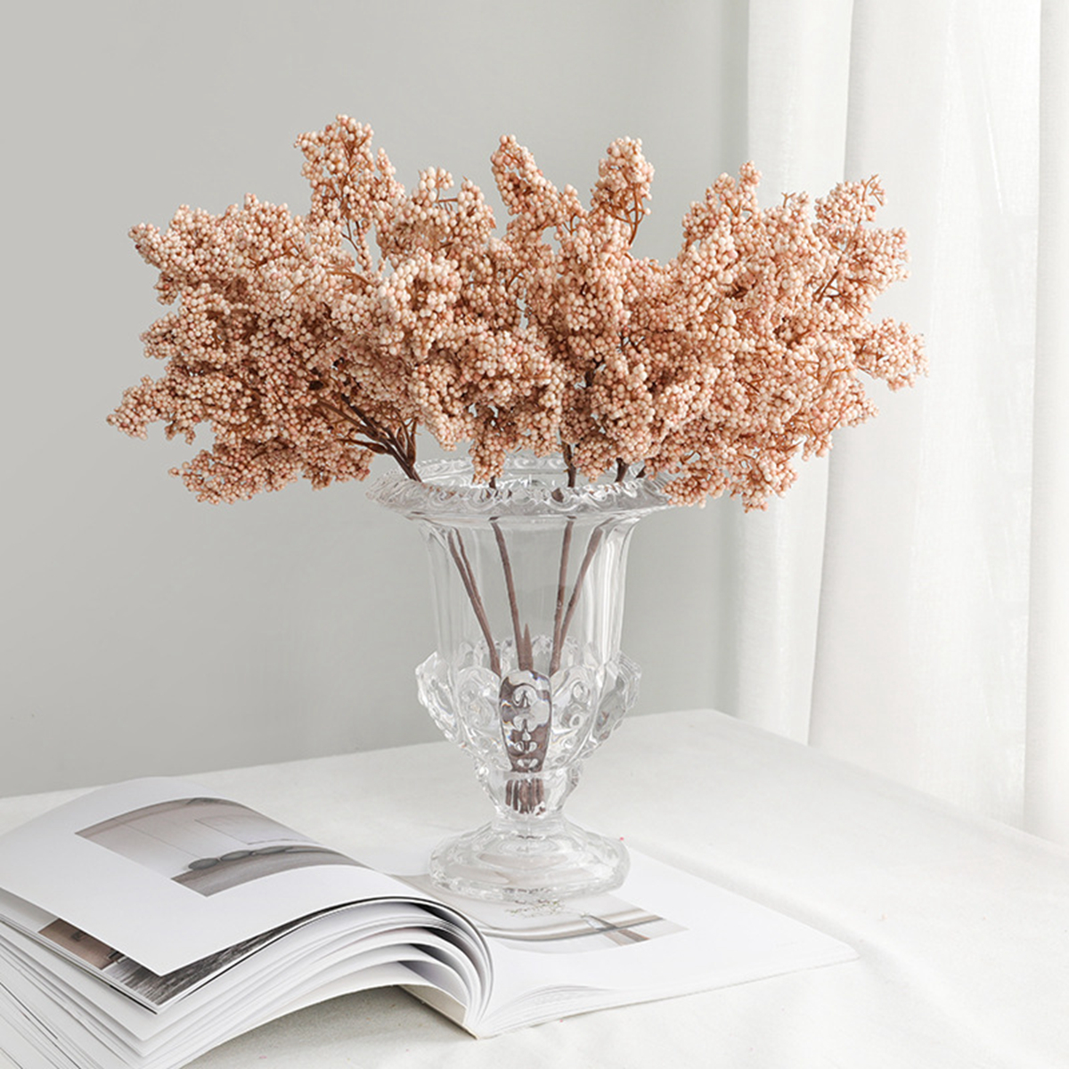 1/3pcs Artificial Flowers Plan - Florist Supply Vases ulasan dan harga