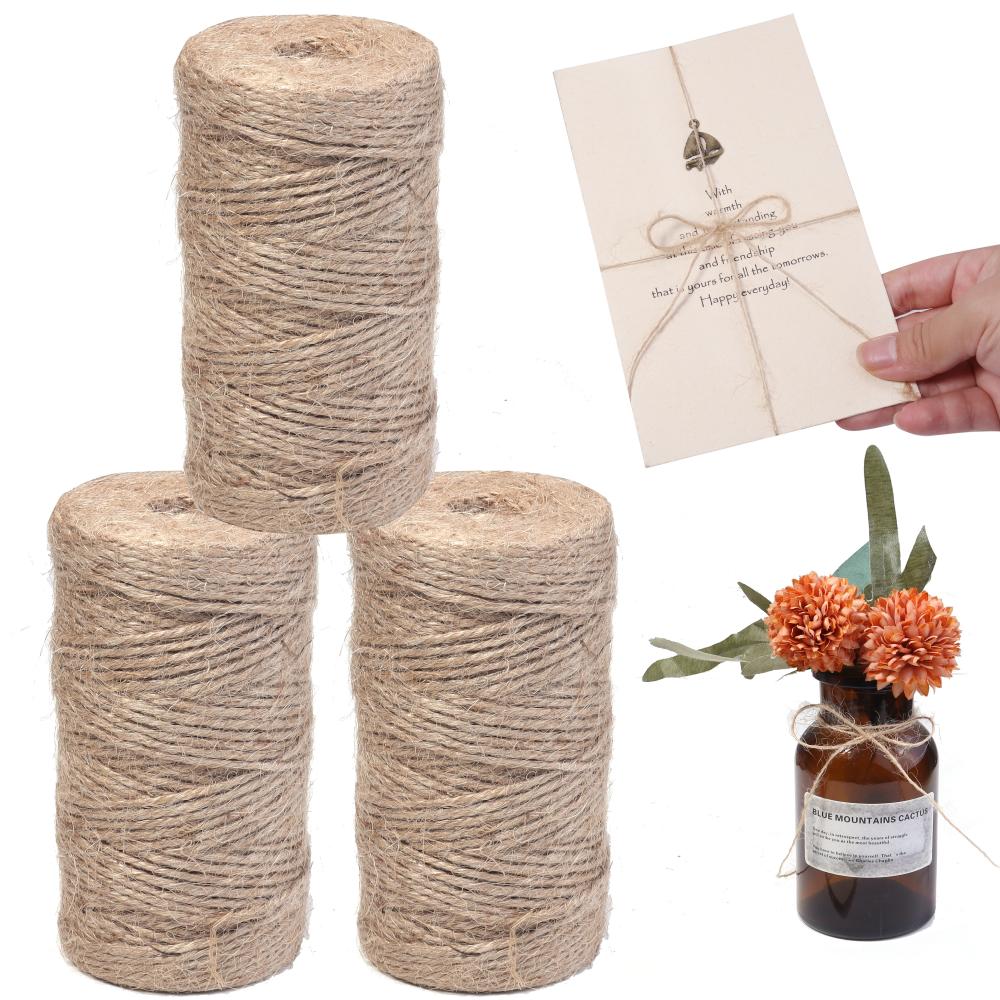 100M 1-3mm Natural Jute Rope S - Twine Jute Natural ulasan dan harga