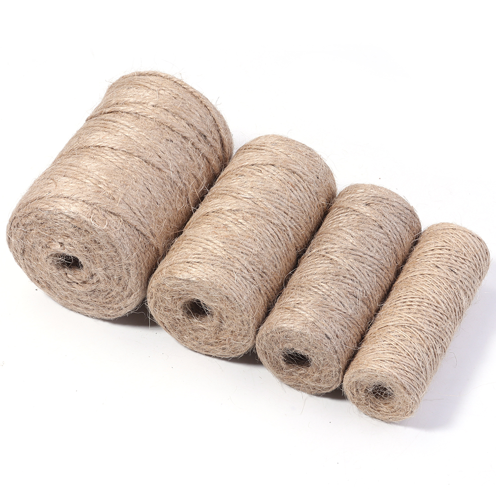 100M 1-3mm Natural Jute Rope S - Twine Jute Natural ulasan dan harga