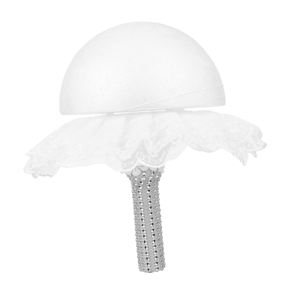 Sweet White Lace Foam Bouquet  - Bouquet Holder Foam ulasan dan harga