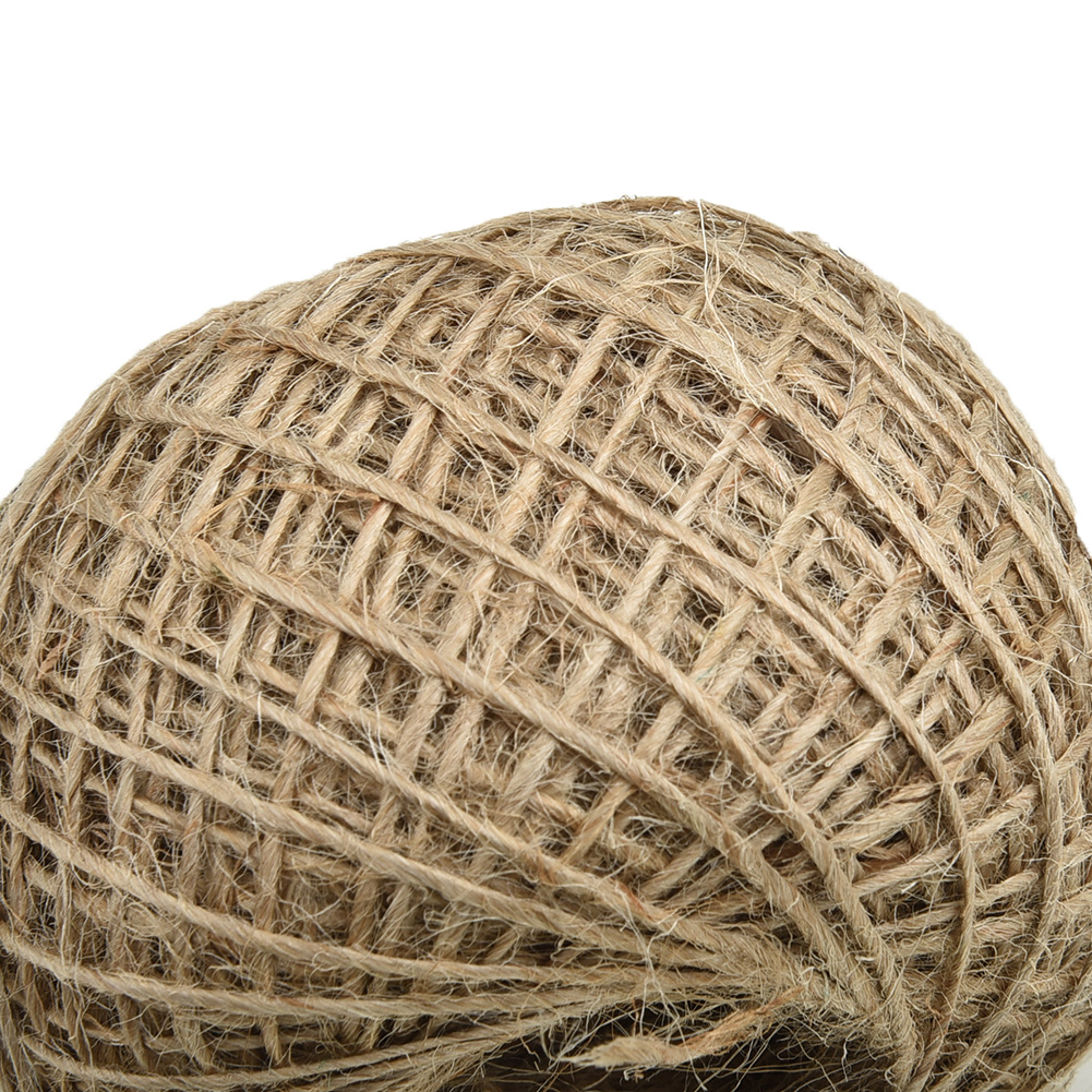 New 100m Long Linen Rope Jute  - Twine Jute Natural ulasan dan harga