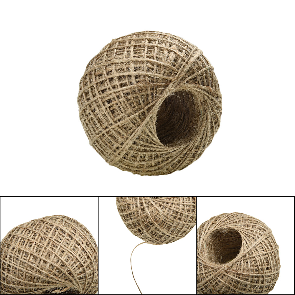 New 100m Long Linen Rope Jute  - Twine Jute Natural ulasan dan harga
