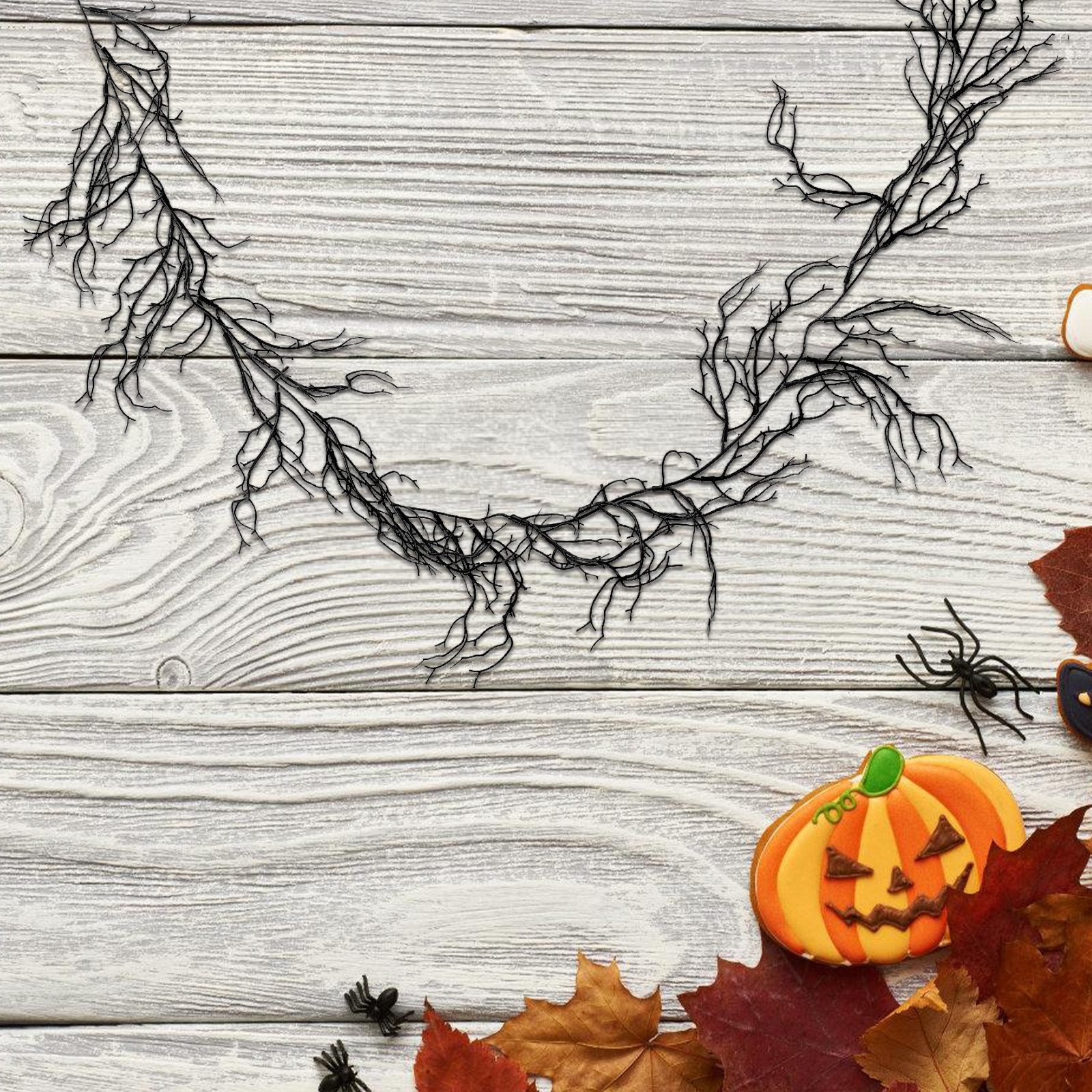 Black Decorative Vine Realisti - Branch Curly Willow ulasan dan harga