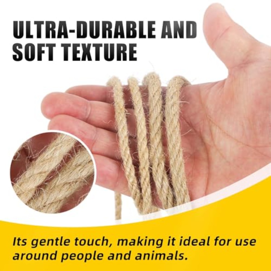 Natural Jute Twine 8MM x 50FT  - Twine Jute Natural ulasan dan harga