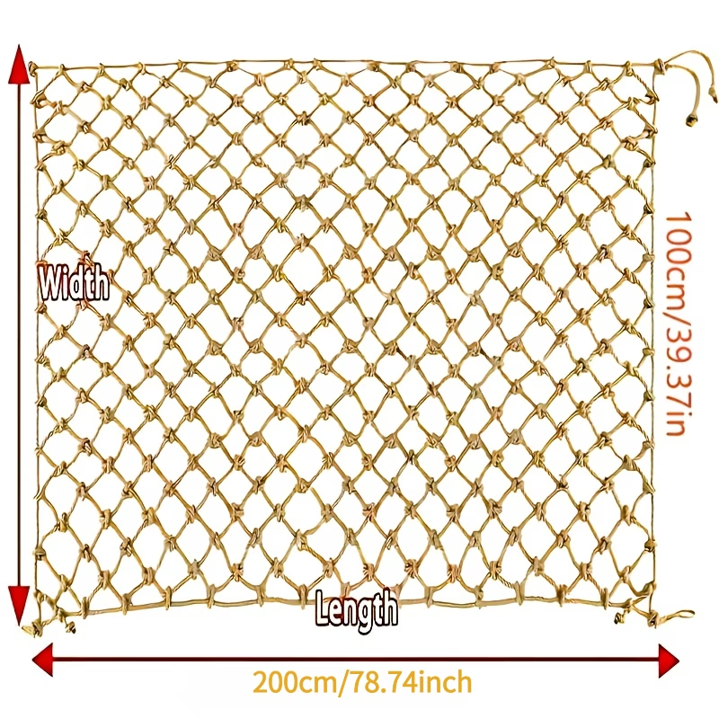 1Pc Hemp Rope Climbing Net Nat - Twine Jute Natural ulasan dan harga