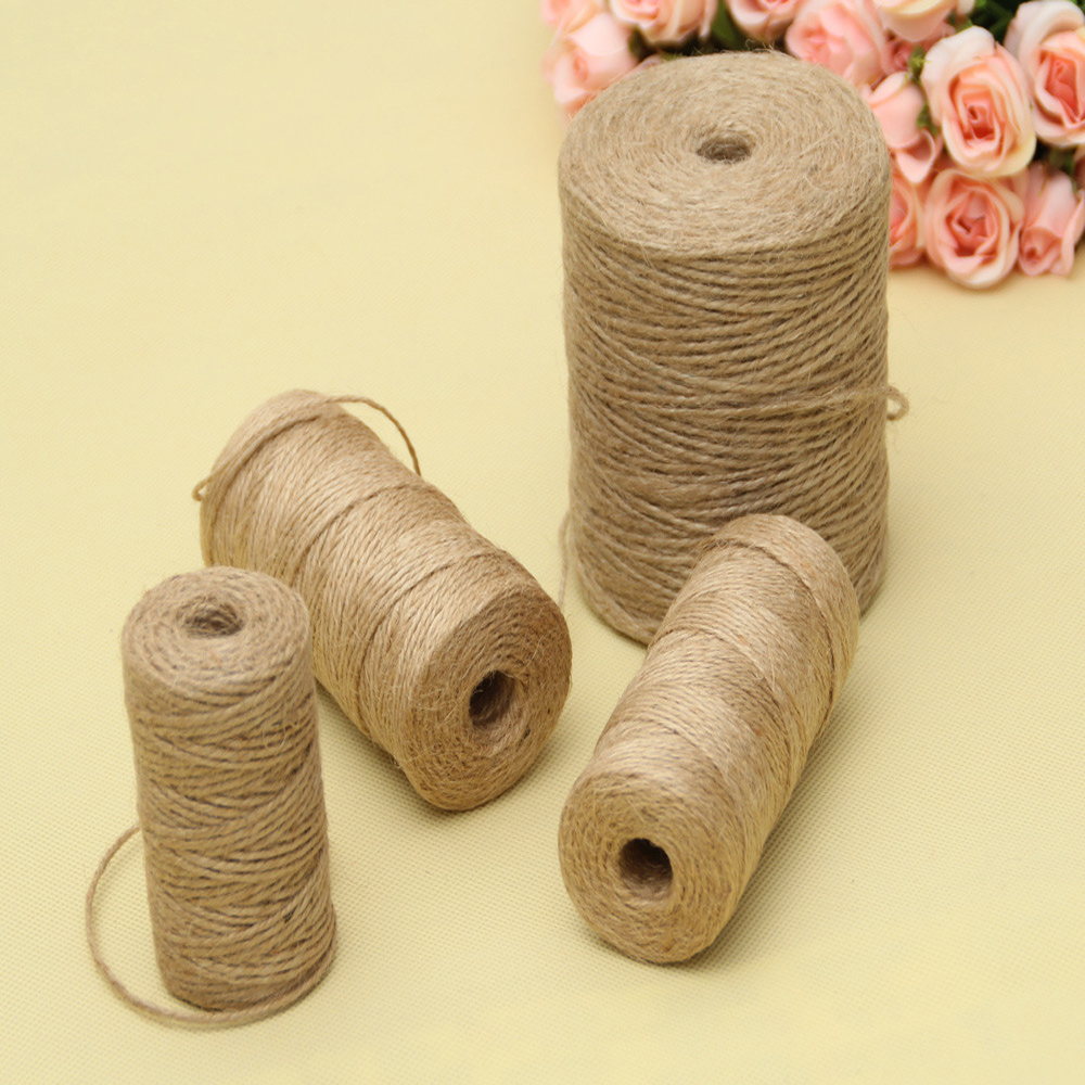50/80/100Meters Natural Vintag - Twine Jute Natural ulasan dan harga