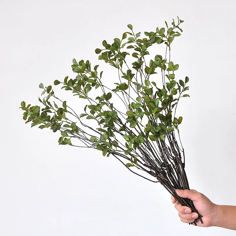57cm Red Leaf Artificial Flowe - Florist Supply Vases ulasan dan harga