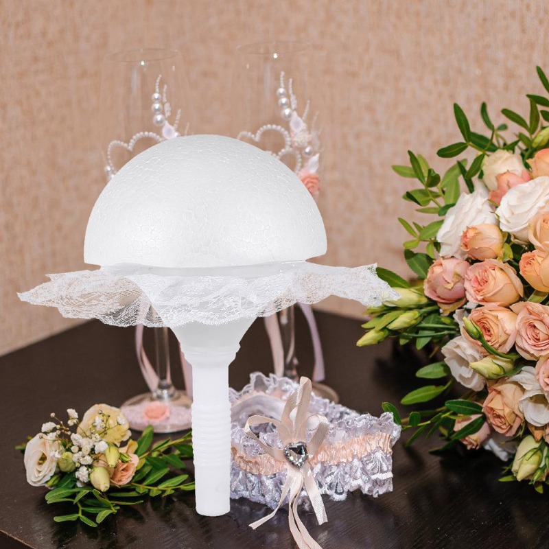 1 set Foam Hemisphere Lace Bri - Bouquet Holder Foam ulasan dan harga