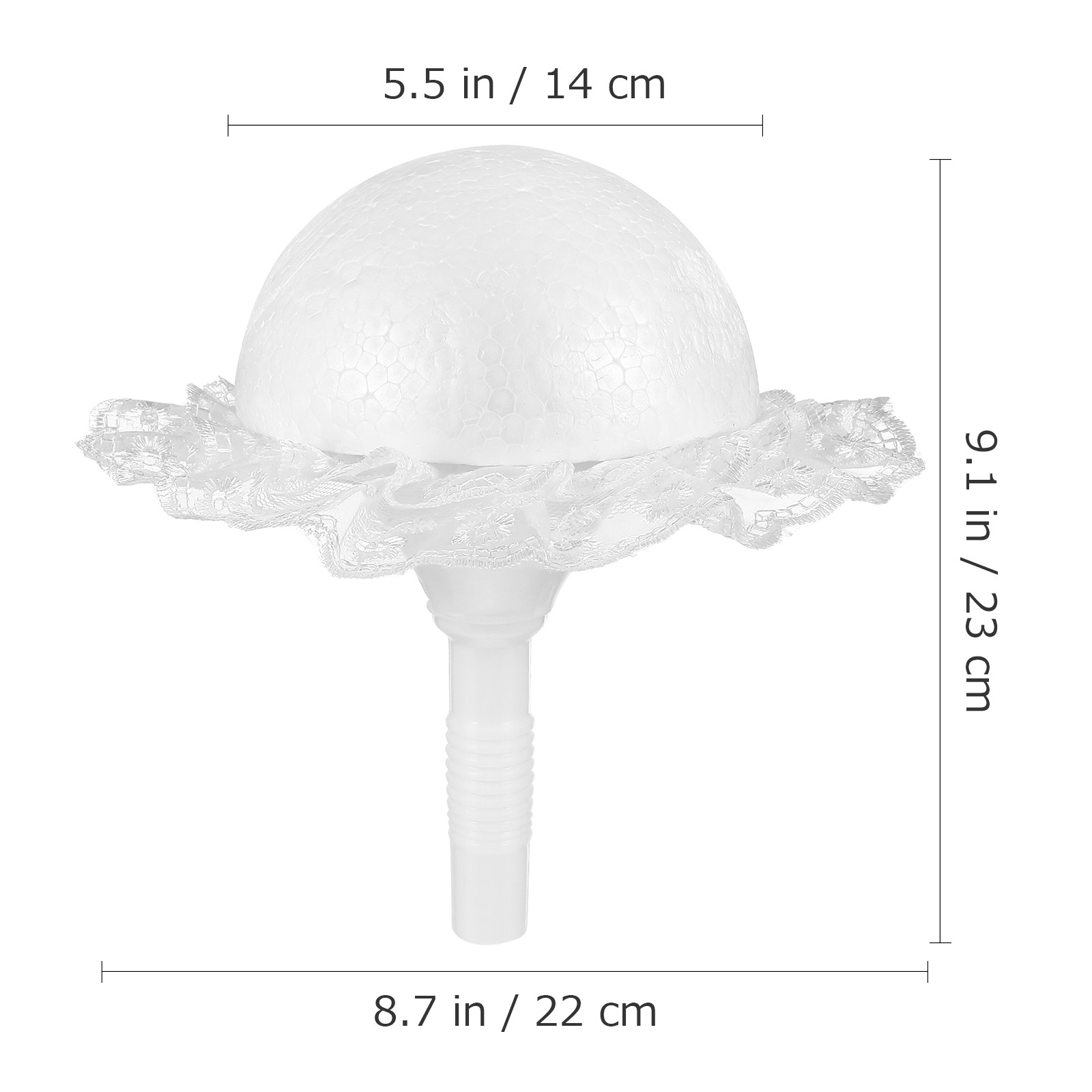 1Set Lace-Trimmed Foam Bouquet - Bouquet Holder Foam ulasan dan harga