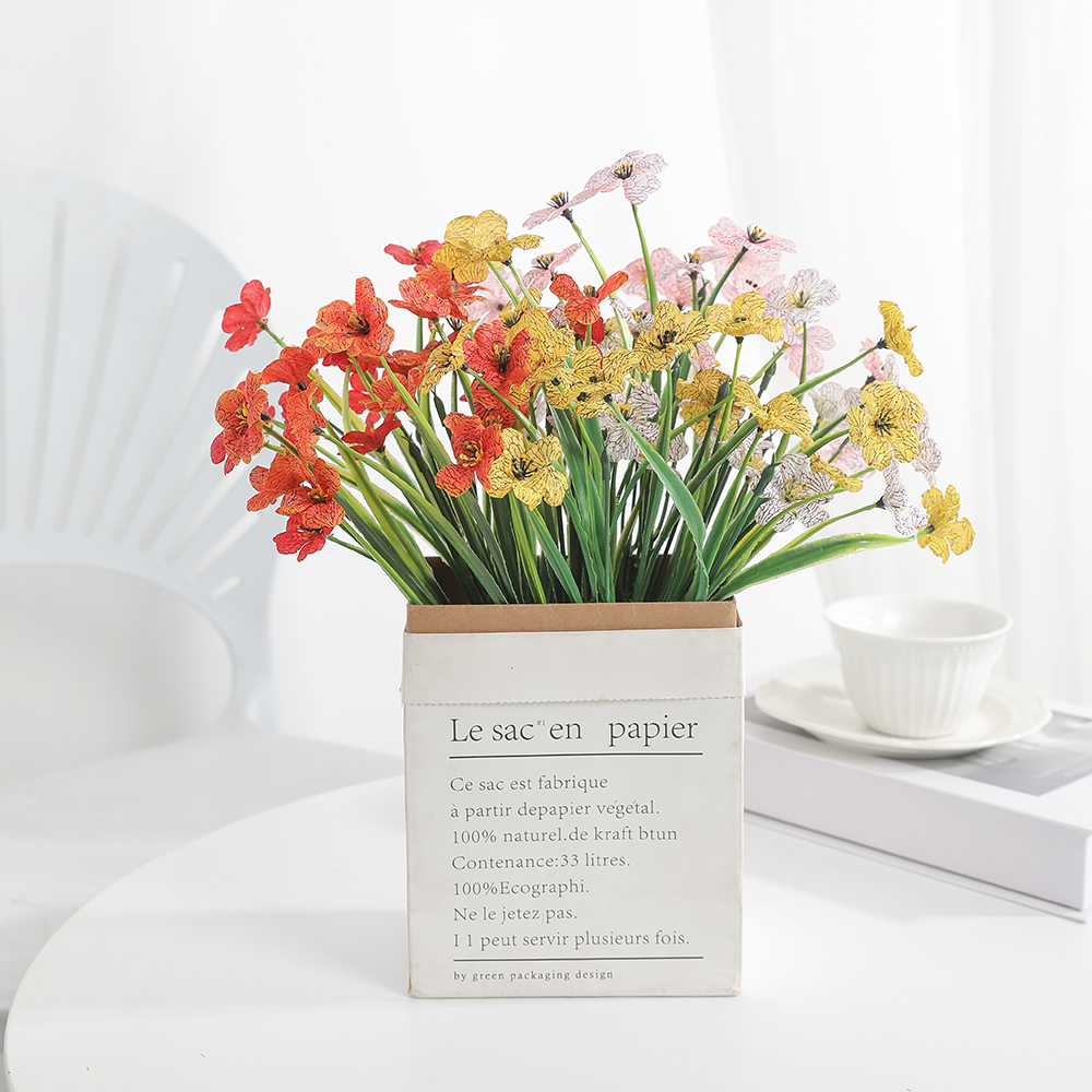 1/2Pcs Artificial Flowers Bouq - Florist Supply Vases ulasan dan harga