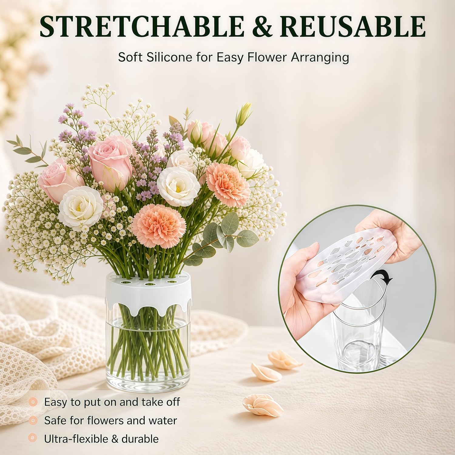 Silicone Blossom Grid Flower A - Florist Supply Vases ulasan dan harga