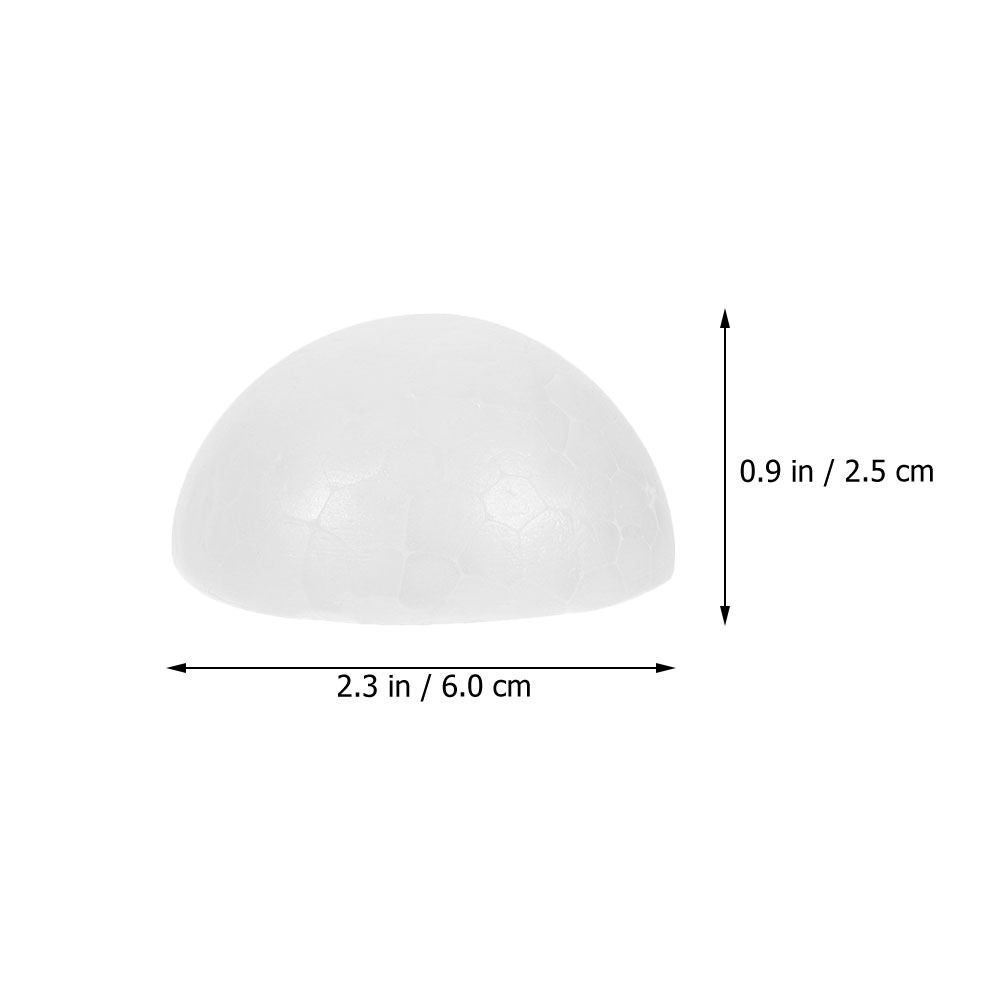 50Pcs White Half Ball Foam Flo - Bouquet Holder Foam ulasan dan harga