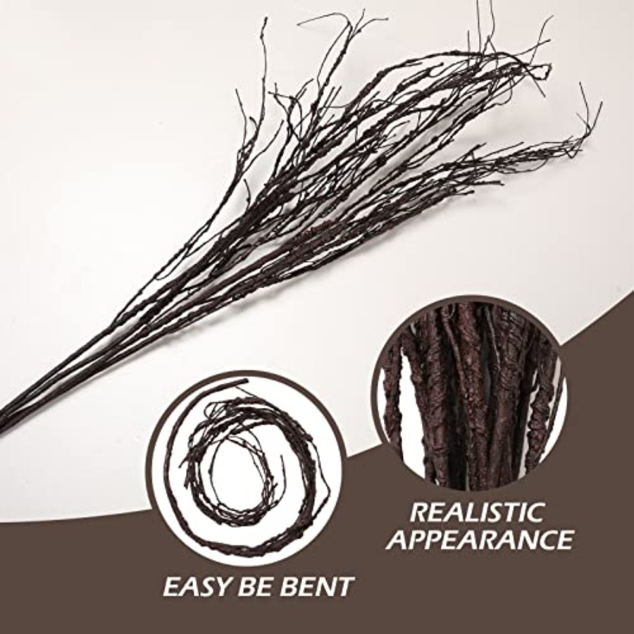 20 Pcs 35.4'' Tree Branches fo - Branch Curly Willow ulasan dan harga