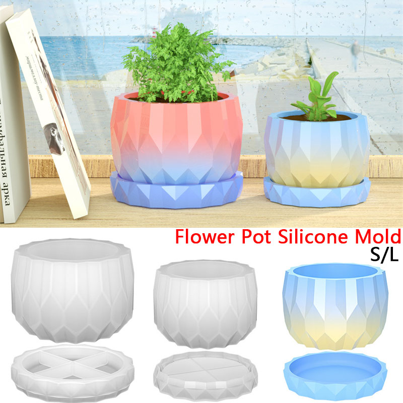 1 Set Silicone Planter Molds F - Florist Supply Vases ulasan dan harga