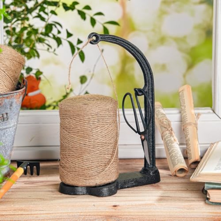 Cast Iron Garden Twine Holder  - Twine Jute Natural ulasan dan harga