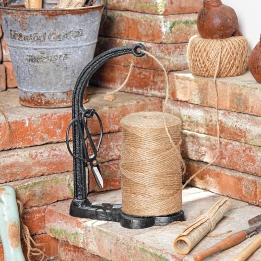 Cast Iron Garden Twine Holder  - Twine Jute Natural ulasan dan harga