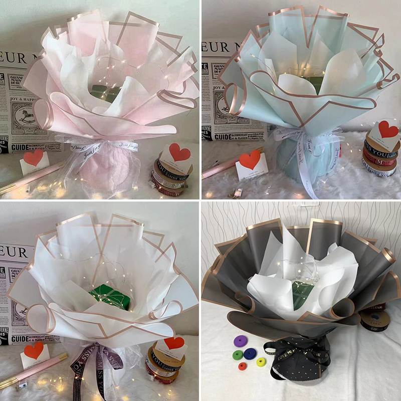 10pcs/set Waterproof Gold Bord - Anda Florist Supply ulasan dan harga