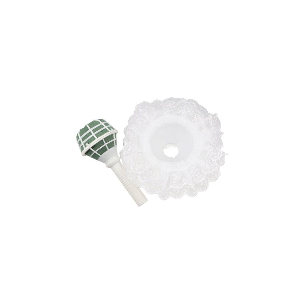 DIY White With Lace Handle Flo - Bouquet Holder Foam ulasan dan harga
