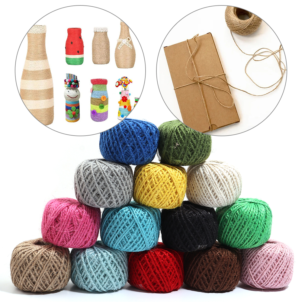 50Meter Natural Jute Ribbon Cr - Twine Jute Natural ulasan dan harga