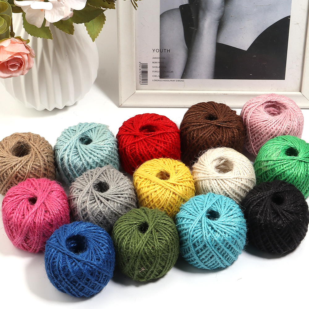 50Meter Natural Jute Ribbon Cr - Twine Jute Natural ulasan dan harga