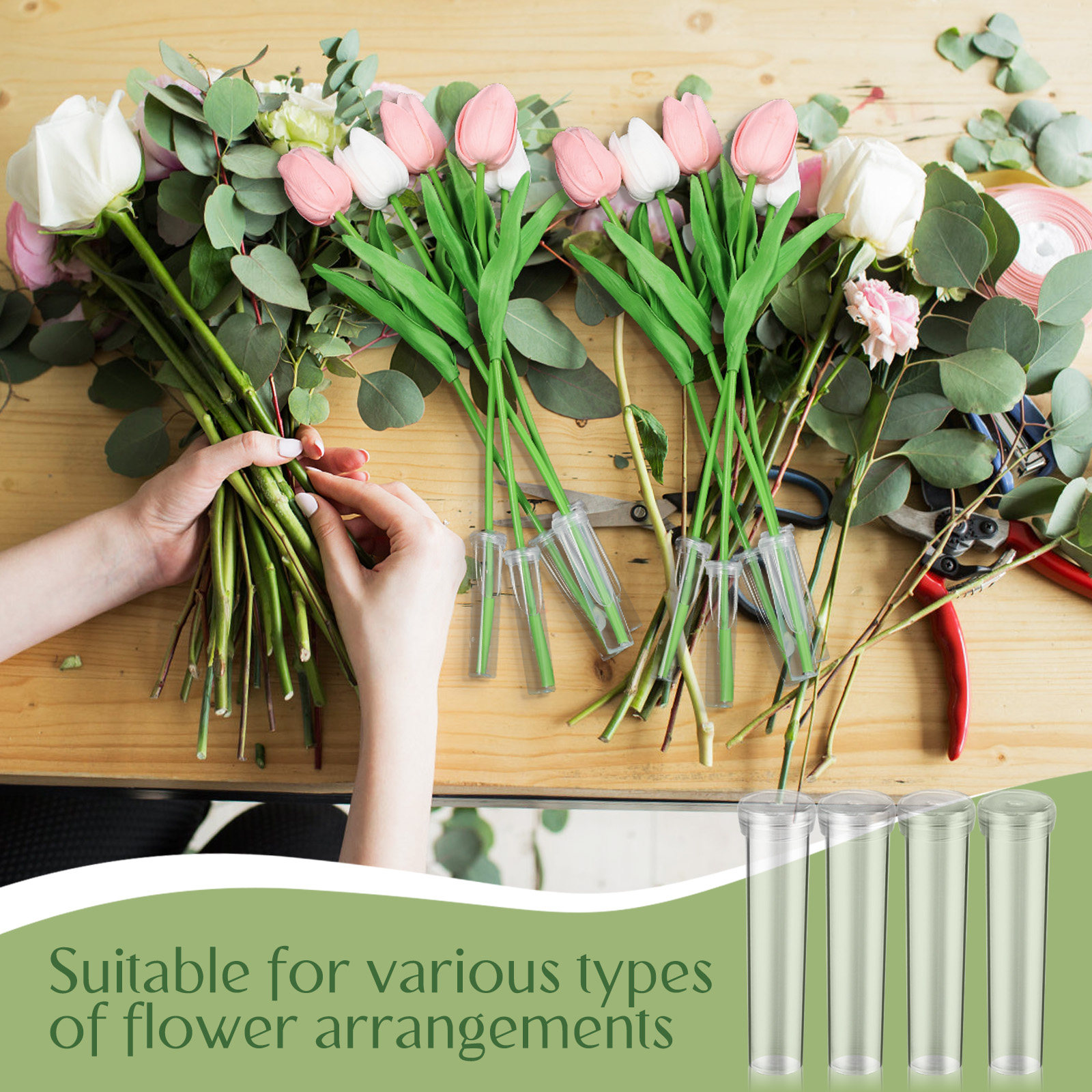 100Pcs Flower Nutrient Tubes U - Anda Florist Supply ulasan dan harga