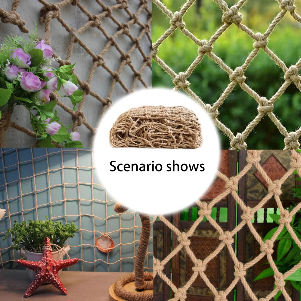 Hemp Rope Climbing Net Nature  - Twine Jute Natural ulasan dan harga