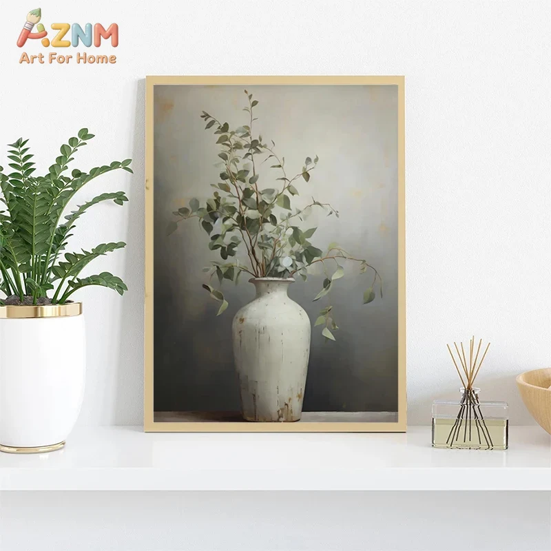 AZNM Vintage Flower Vase Canva - Florist Supply Vases ulasan dan harga